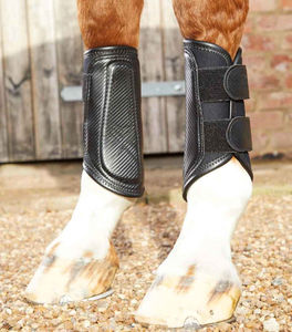 Bottes de brossage pour chevaux sur mesure avec protection complète des tendons et des jarrets, rembourrage absorbant les chocs, bottes de brossage pour chevaux - Product Image 1