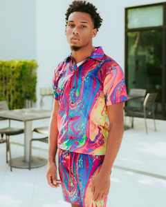 ชุดกางเกงขาสั้นลำลองสำหรับผู้ชายใหม่ชุดเสื้อยืดแขนสั้นกางเกงขาสั้นชุดเสื้อผ้าแบรนด์ของผู้ชายชุด2ชิ้นสบายบริการ OEM - Product Image 5