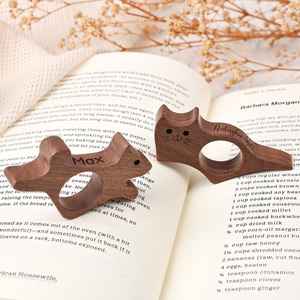 Support de page en bois poli durable de qualité supérieure, anneau de maintien portable pour livre, accessoire pour la lecture sans fatigue des mains - Product Image 3