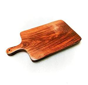 Plato de madera hecho a mano de diseñador 2025, fabricante al por mayor, plato de madera de mango para servir - Product Image 1