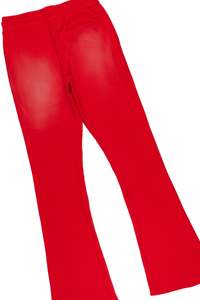 Pantalon de survêtement évasé pour hommes personnalisé en gros pour l'hiver automne 2023 pantalon de survêtement évasé ample taille moyenne tissu à motif empilé - Product Image 4