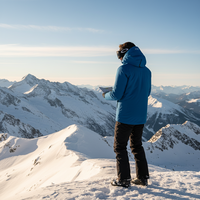 Veste de ski imperméable et coupe-vent à capuche pour homme MITEXCO, veste de snowboard d'hiver, vêtements de sport de plein air, rouge, bleu marine, ski de montagne
