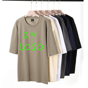 Wholesale Unisex Casual T-<b>Shirts</b> Black Blank Graphic Tees with Custom Logo Printed Cotton in Bulk - Product Image 2