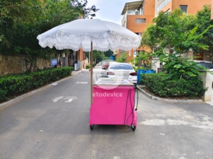 รถเข็นขายไอศกรีม EtodeviceMobile แบบกำหนดเองสำหรับใช้งานกลางแจ้งเชิงพาณิชย์ - Product Image 3