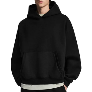 Wholesales 500 Gsm Winter Pullover Hoodies High Quality <b>Cropped</b> Fleece Polyester/Cotton Streetwear Regular Fit Heavyweight - Product Image 6
