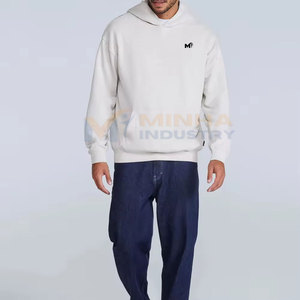 Sudadera con Capucha para Hombre al Por Mayor, Diseño Básico de Primera Calidad, Mezcla de Algodón, Ligera, Color Personalizado - Product Image 3