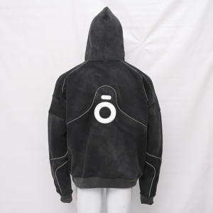 Sweat à capuche Streetwear Athletic Minimalist Vintage Urban heavyweight casual luxury everyday wear abordable trendy mens hoodies - Product Image 3