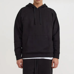 เสื้อกันหนาวมีฮู้ดของผู้ชายผ้าคอตตอนออร์แกนิกมีฮู้ดแบบสวมหัวมีฮู้ด - Product Image 5