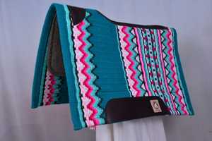 Almohadillas de sillín de contorno de caballo de lana de Nueva Zelanda 100% de alta calidad de fabricante directo 1/2 \ "fieltro de lana gris tamaño 34x42 - Product Image 2