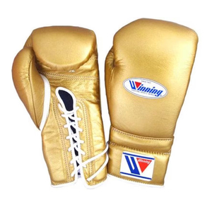 Gants de boxe Winning Style personnalisés avec logo, en cuir de vachette véritable, à lacets, pour entraînement et sparring, 8oz-16oz, vente en gros - Product Image 3