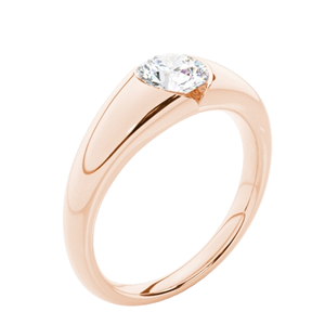 แหวนแต่งงานสีทองสีเหลืองเข้ม10K 14K 18K สไตล์อินเทรนด์สำหรับทุกการหมั้นในห้องปฏิบัติการการปลูกเพชรการตั้งค่า IGI ได้รับการรับรอง - Product Image 3