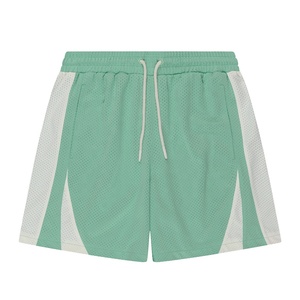 Shorts de sport décontractés pour hommes avec logo personnalisé, en maille tricotée, séchage rapide, respirants, pour le basketball, style streetwear, avec cordon de serrage - Product Image 6