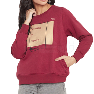 Vente en gros Impression personnalisée Sweat-shirt pour femmes Design OEM Workout Streetwear Sweat-shirt pour femmes - Product Image 1