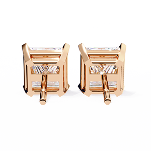 Calidad de lujo Precio al por mayor Mujeres Forma cuadrada Princesa Cut Lab Grown Diamond Stud Pendientes - Product Image 5