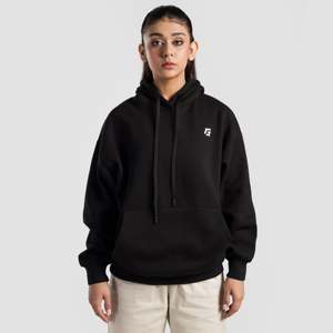 Sudadera con Capucha Extra Grande Esencial para Mujer en Color Negro - Product Image 1