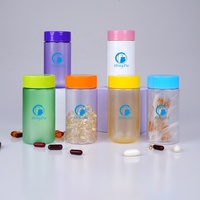 120ml 210ml 275ml 330ml Conteneur de pot de capsule de supplément nutritionnel givré pour animaux de compagnie