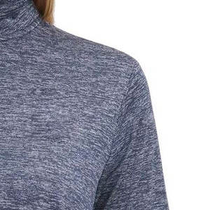 Sudadera y sudaderas con capucha transpirables antiarrugas a la moda informal para mujer, cuello levantado de tela de poliéster de manga larga para invierno - Product Image 5