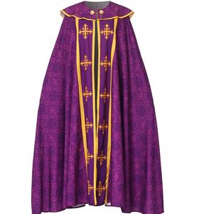 Vestiduras de iglesia de tela de seda de moda batas con diseño bordado vestimentas de casulla vintage - Product Image 4