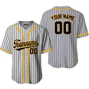 Sublimación personalizada Uniforme de béisbol para hombre Jersey con botones de alta calidad con pantalones cortos y pantalones cortos a la venta - Product Image 4