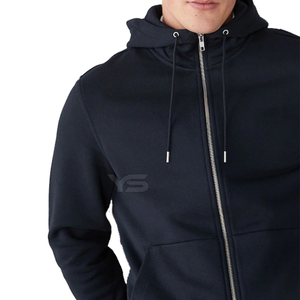 Heavyweight Oversized Zip Up Sudadera con capucha corta con cremallera personalizada Hombres Moda Streetwear Sudaderas con capucha y sudaderas - Product Image 6