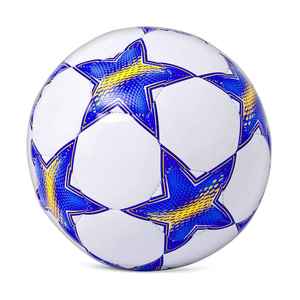Pelotas de partido de nuevo diseño personalizadas Balón de fútbol de mejor diseño Venta caliente Material de cuero Balón de fútbol de alto servicio OEM Precio económico - Product Image 2