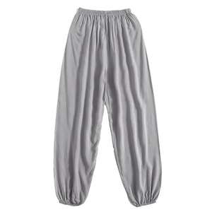 Nuevos pantalones casuales lisos para mujer, pantalones de chándal transpirables de algodón 100% de alta calidad para mujer, personalizados - Product Image 5