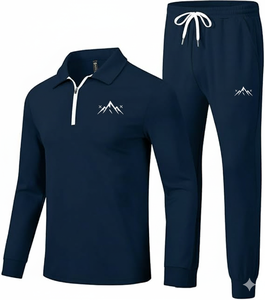 Survêtement en coton à capuche sur mesure |   Anti-bactérien et respirant |   Tissu polaire épais |   Vêtements de rue d'hiver pour hommes - Product Image 1