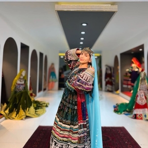 Robe afghane pakistanaise nouvelle tendance Pakistan fait longue robe belle pour l'Aïd de WS INTERNATIONAL beau costume 631 - Product Image 3