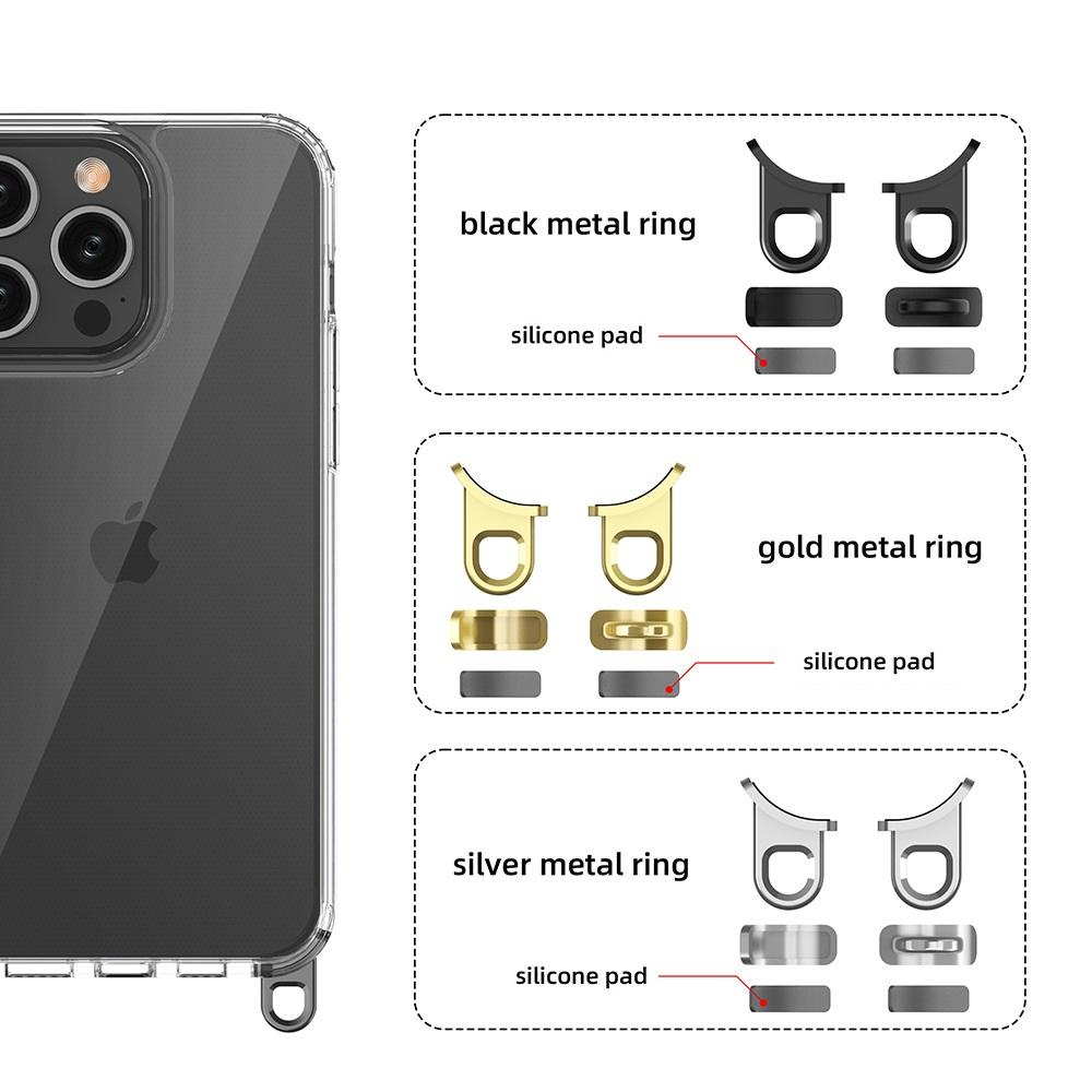 Clear case with 1 pair of electroplated hook