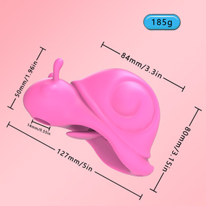 Vibrateur en forme d'escargot avec ventouse, masseur de langue, plug anal, jouet sexuel - Product Image 6