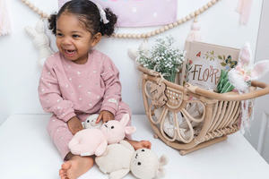 ตะกร้าดอกไม้สไตล์โบโฮ, ตะกร้าดอกไม้ธรรมชาติสำหรับขายส่ง, ตะกร้าของเล่นหวาย, นัต มินห์, งานฝีมือจากเวียดนาม - Product Image 5