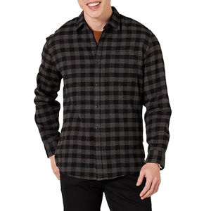 Premium Design Best Selling <b>Mens</b> Button Down Flannel <b>Shirt</b> 100% Cotton Silk Fabric Sizes Tall Yarn Dyed Printed Breathable - Product Image 1