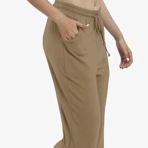 Vêtements de détente unisexes pour femmes, pantalons de survêtement en molleton, amples, vente en gros directe d'usine, logo personnalisé, Bangladesh - Product Image 1
