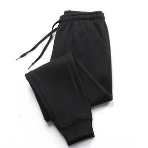 Men's 100% Cotton French Terry Joggers Wide Leg Streetwear Embroidery Mid Waist <b>Elastic</b> Flat Front Baggy Sport Casual Sweatpants - Product Image 5