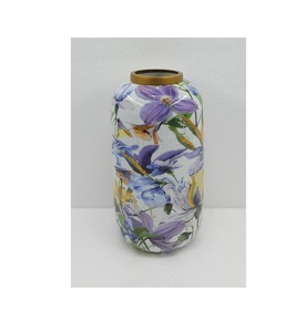 Increíble diseño moderno florero de metal calcomanía esmalte acabado para sala de estar hogar Decoración de mesa hecho a mano personalizado - Product Image 3