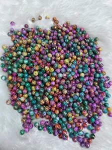 Cuentas de cristal liso multicolores de 2mm y cuentas de cristal de 8mm en varias formas para la fabricación de joyas de arte y proyectos de bricolaje - Product Image 4