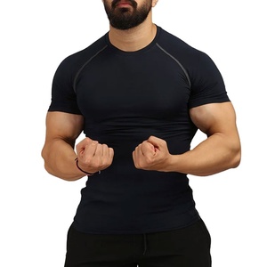 T-shirt de sport pour homme 210 g/m² – Vente chaude, prix usine, personnalisable, matière extensible, idéal pour la gym et la compression - Product Image 3