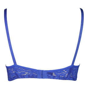 Women's Fancy Rose <b>Bra</b> - Blue - Product Image 2