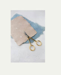 Tijeras italianas de silueta chapadas en oro de 24K, tijeras artesanales de acero inoxidable de alta calidad, tijeras de bordado de Color personalizado - Product Image 1