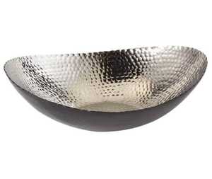 Bol mélangeur élégant en aluminium poli de 10 pouces avec logo personnalisé, finition martelée cuivre noir, style classique, cadeau d'affaires, en stock - Product Image 2