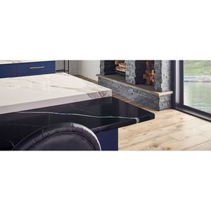 Composant en quartz Midnight Marquina - Design moderne, grande dalle, durable, imperméable, écologique pour murs et cuisines - Product Image 3