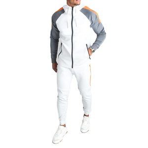 Streetwear unisexe personnalisé ensemble de survêtement solide coupe-vent veste de sport piste de jogging demi-fermeture éclair service OEM léger - Product Image 1