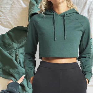 Sudadera con Capucha Corta Personalizada con Logotipo, Venta Caliente 2026, Sudadera Informal para Mujer, Sudadera Corta Holgada para Mujer - Product Image 2