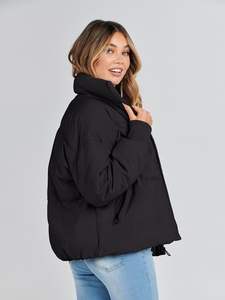 Veste matelassée pour femmes Streetwear personnalisé, chaud et matelassé, décontracté, hiver, fabricant, fournisseur en usine - Product Image 3