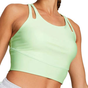 Débardeurs en tricot de couleur unie grande taille pour femmes personnalisables Shorts décontractés respirants Manches de soutien-gorge Options de vente en gros - Product Image 3