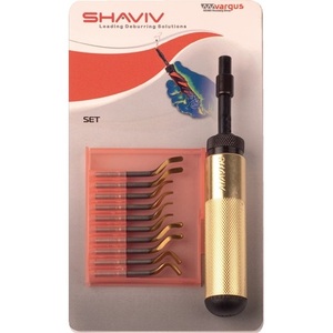 Juego de Herramientas de Desbarbado Golden Flex E de 7 Piezas, Herramientas de Corte y Conformado SHAVIV Premium - Product Image 1