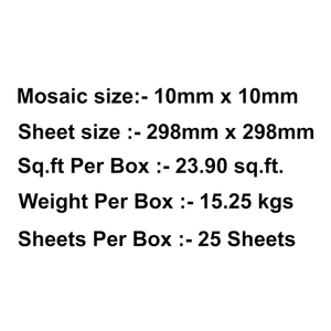 Raah Home Solutions Piezas de mosaico resistentes al agua ecológicas cortadas a mano de 10mm de espesor para una pared de vidrio de diseño interior con estilo único - Product Image 3