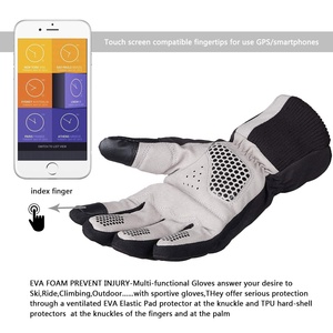 Guantes de calefacción para deportes de invierno, aislamiento reflectante, acolchado de Gel para pantalla táctil, guantes de esquí a prueba de frío para montar, snowboard, esquí - Product Image 3