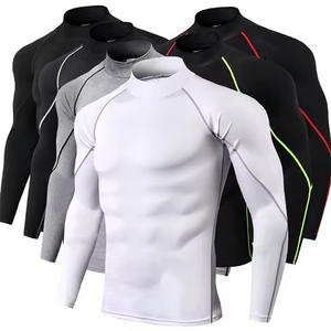 High Quality Fitness Swim <b>Rash</b> <b>Guard</b> for Men with Custom Logo Printing Long Sleeve MMA Breathable Design Free Service - Product Image 6
