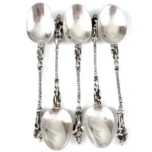 Juego de cubiertos de 5 piezas de acero inoxidable, cuchara, cuchillo, tenedor, diseño moderno plateado, cubiertos duraderos para regalos de negocios, uso doméstico - Product Image 5